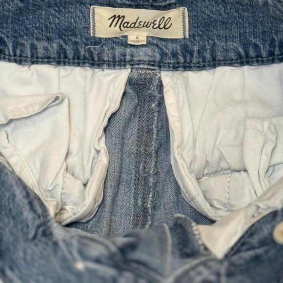 Madewell Pleated Wide-Leg Denim Pants / Jeans — Size 0 — Gently Used - Picture 6 of 7